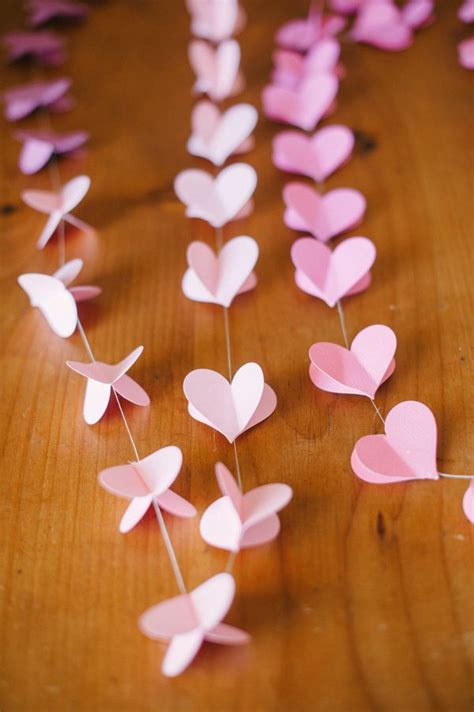 The Cutest Heart Garland Diy For Valentines • A Subtle Revelry