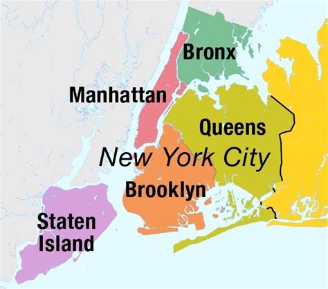 Printable Map Of New York City Boroughs Printable Word Searches