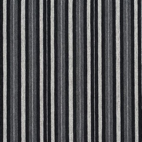 E825 Black Grey And White Striped Jacquard Upholstery Fabric