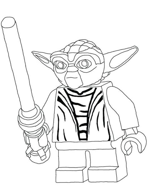 Take an interest in how these characters attract a child. Yoda Coloring Pages | Lego coloring pages, Free lego, Lego ...