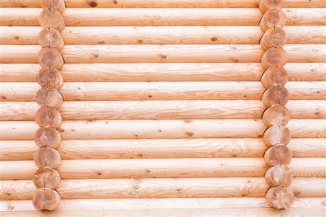 Wooden Hause Sectioned Log Stock Photo Image Of Flat Material