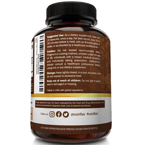 Organic Ceylon Cinnamon Capsules 100 Certified Supplement Capsules