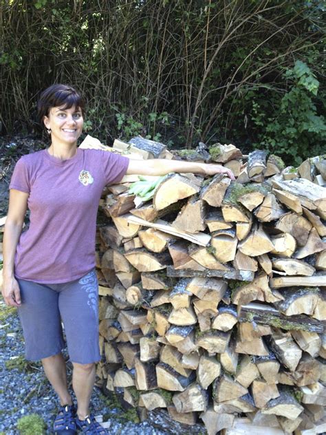 As long as you stack your wood on something elevated, and cover the top 1/3 portion of the firewood stack with a tarp or similar device, it won't matter which way the bark is facing inside your stack. Holz Hausen - Fast & Efficient Firewood Stacking ...