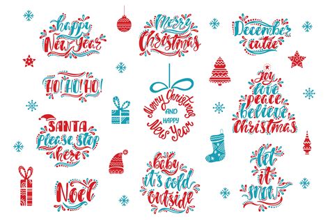 Christmas Svg Bundle Holiday Vector Clipart Cutting Files 151309