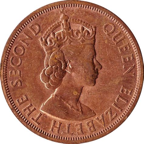 Circular coin charms, featuring queen elizabeth the second. 2 Cents - Elizabeth II (1st portrait) - Eastern Caribbean ...