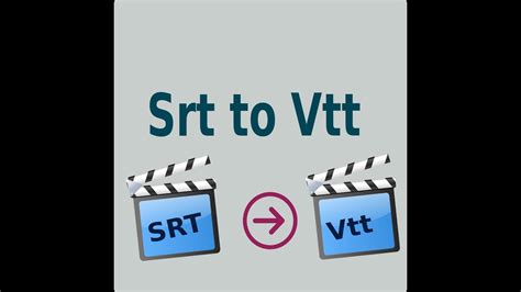Srt To Vtt Converter Youtube