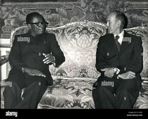 31 Janvier 1978 En Visite Privée à Leurope Le Président Mobutu Du