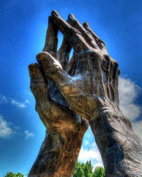 Praying Hands Sculpture In Tulsa Oklahoma Modernart Sculpture