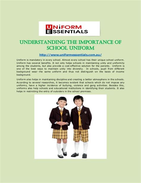 should uniforms be compulsory in schools essay