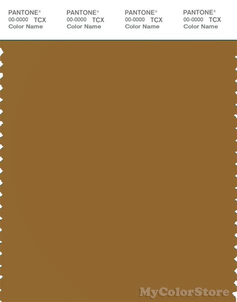 Pantone Smart 18 0940 Tcx Color Swatch Card Pantone Golden Brown