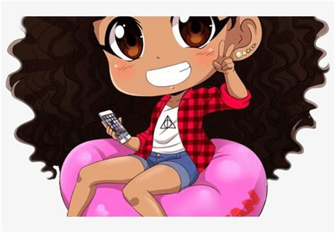 Chibi Curlyhair Curlyhairdontcare Curly Anime Girl Girl With Curly