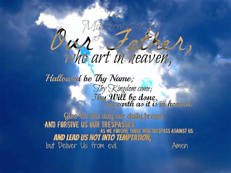 The Lords Prayer Complete Scripture Verse ~ Matthew 69 13 Flickr