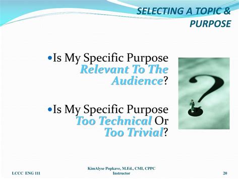 Ppt Selecting A Topic And Purpose Powerpoint Presentation Free