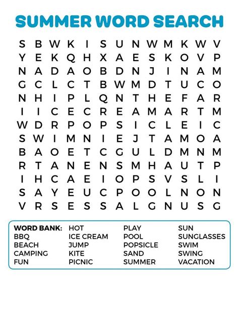 Find the summer words and have a fun and inspiring vacation. Summer Word Search Puzzles - Best Coloring Pages For Kids ...