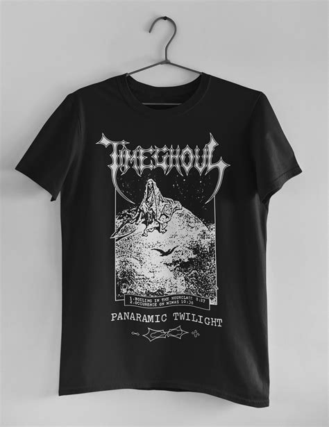 Timeghoul T Shirt Panaramic Twilight Demo Album Art Etsy