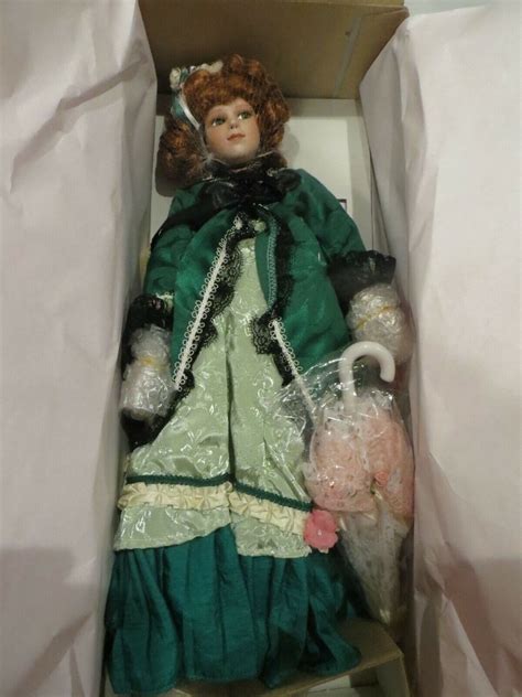 New Treasury Collection Paradise Galleries Porcelain Doll Green