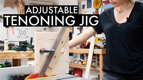 How To Make An Adjustable Tenoning Jig Angled Joinery Woodworking