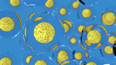 Abstract Yellow Cells In The Blue Environment Stock Photo Download