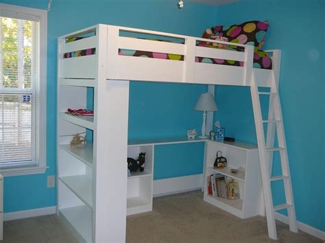Ana White Loft Bed Small Bookcase And Desk Diy Projects