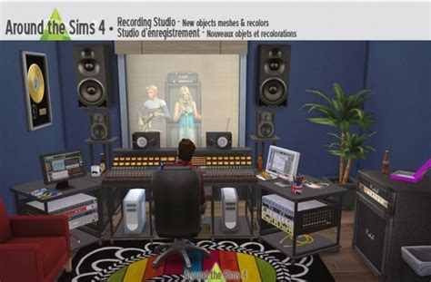 Recording Studio By Sandy At Around The Sims 4 Sims 4 Updates