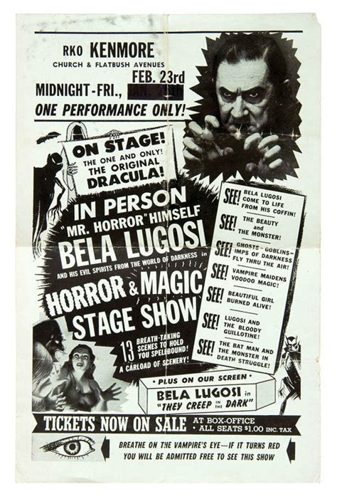 Slobberdrool Drip — Lugosi Spook Show Poster I Have One Like This
