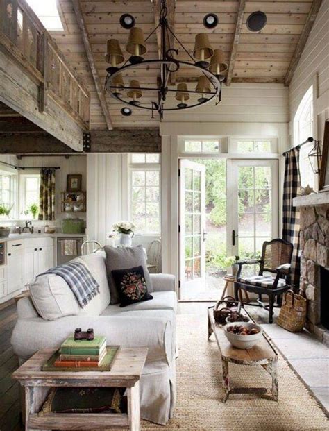 Love This Rustic And Cozy Open Concept Living Room Kitchen