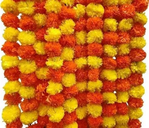 Artificial Marigold Flower Garland At Rs 70packet In New Delhi Id