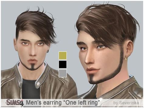 Mens Jewelry Earring In Left Ear In The Form Of Ring Found In Tsr