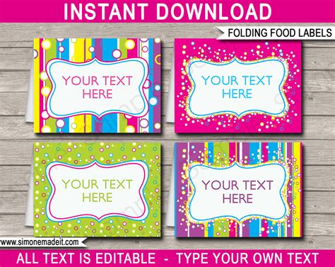 Editable Free Printable Food Labels For Buffet Table Latest Buffet Ideas