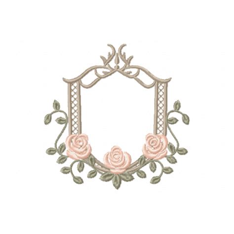 Roses Frame Embroidery Design