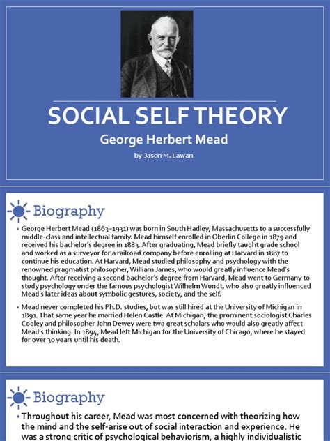 Social Self Theory Philosophical Theories Psychological Concepts