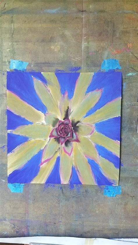 Anna Lisa Leal Art In Progress Succulent Mandala 3rd Eye Chakra