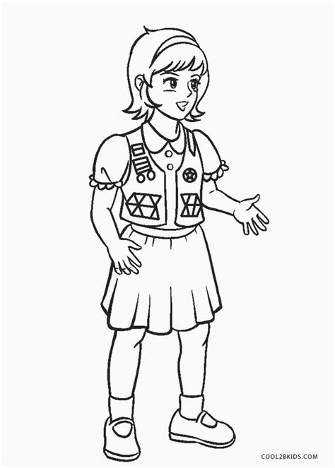 Download and print these girl scouts coloring pages for free. Girl Scout Coloring Pages | Girl scouts, Junior girl scout ...