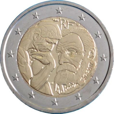 Nou Franta Moneda Comemorativa 2 Euro 2017 Rodin Unc Arhiva