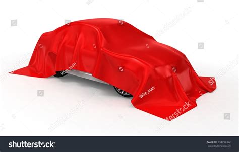 Car Hidden Under Cloth Isolated On Stock Illustration 234794392