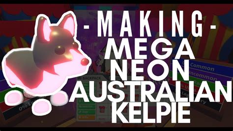 Making A Mega Neon Australian Kelpie In Adopt Me Roblox Youtube
