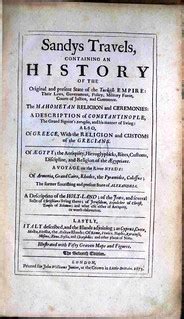 Sandys Travels Author Sandys George 1578 1644 Title Flickr