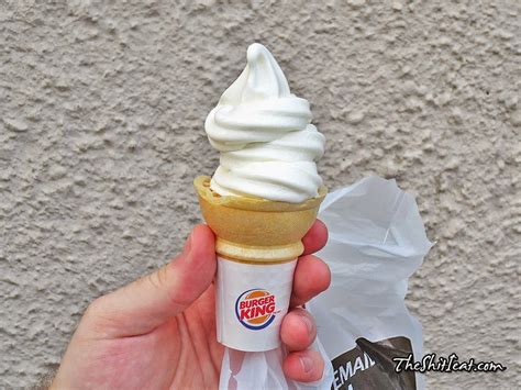 The Shit I Eat Burger King Soft Serve Vanilla Ice Cream Cone