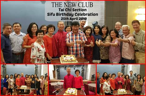 Tai Chi Sifu Birthday Celebration 25th April 2019 The New Club