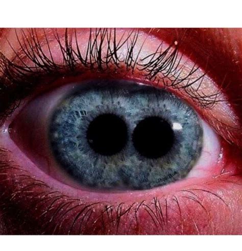 Double Pupil Mutation Rare Eye Colors Rare Eyes Creepy Eyes