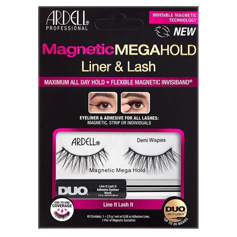 ardell magnetic megahold liquid liner and lash demi wispies beauty and personal care