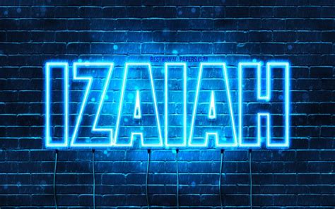 Download Wallpapers Izaiah 4k Wallpapers With Names Horizontal Text Images