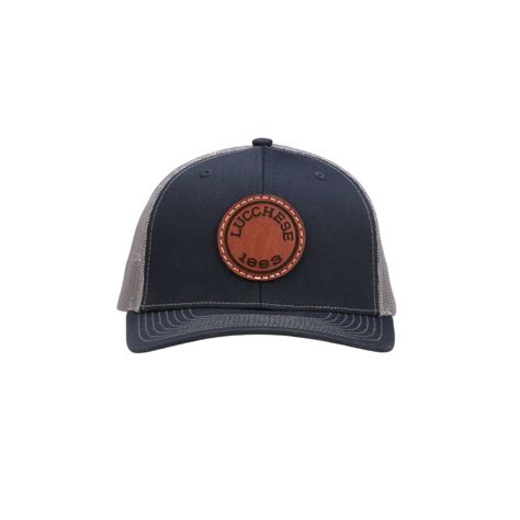 Leather Patch Cap Round Lucchese