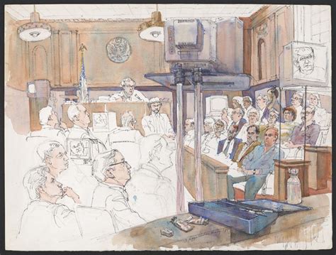 Five Decades Of Courtroom Artists Capturing What Cameras Cant