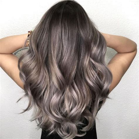 Gray And Silver Highlights For Chocolate Hair Chocolate Hair Grey Ombre Hair Brown Blonde Hair