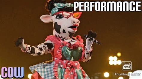 Cow Performs Treasure By Bruno Mars Masked Singer S10 E2 Youtube