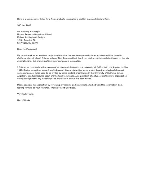 Architect Cover Letter Sample Mryn Ism