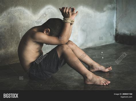 Victim Boy Hands Tied Image Photo Free Trial Bigstock