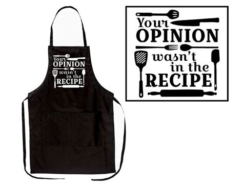 Your Opinion Wasnt In The Recipe Funny Two Pocket Etsy