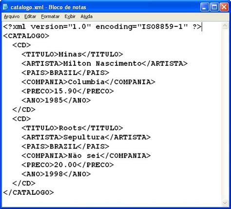 Importando E Editando Um Arquivo XML